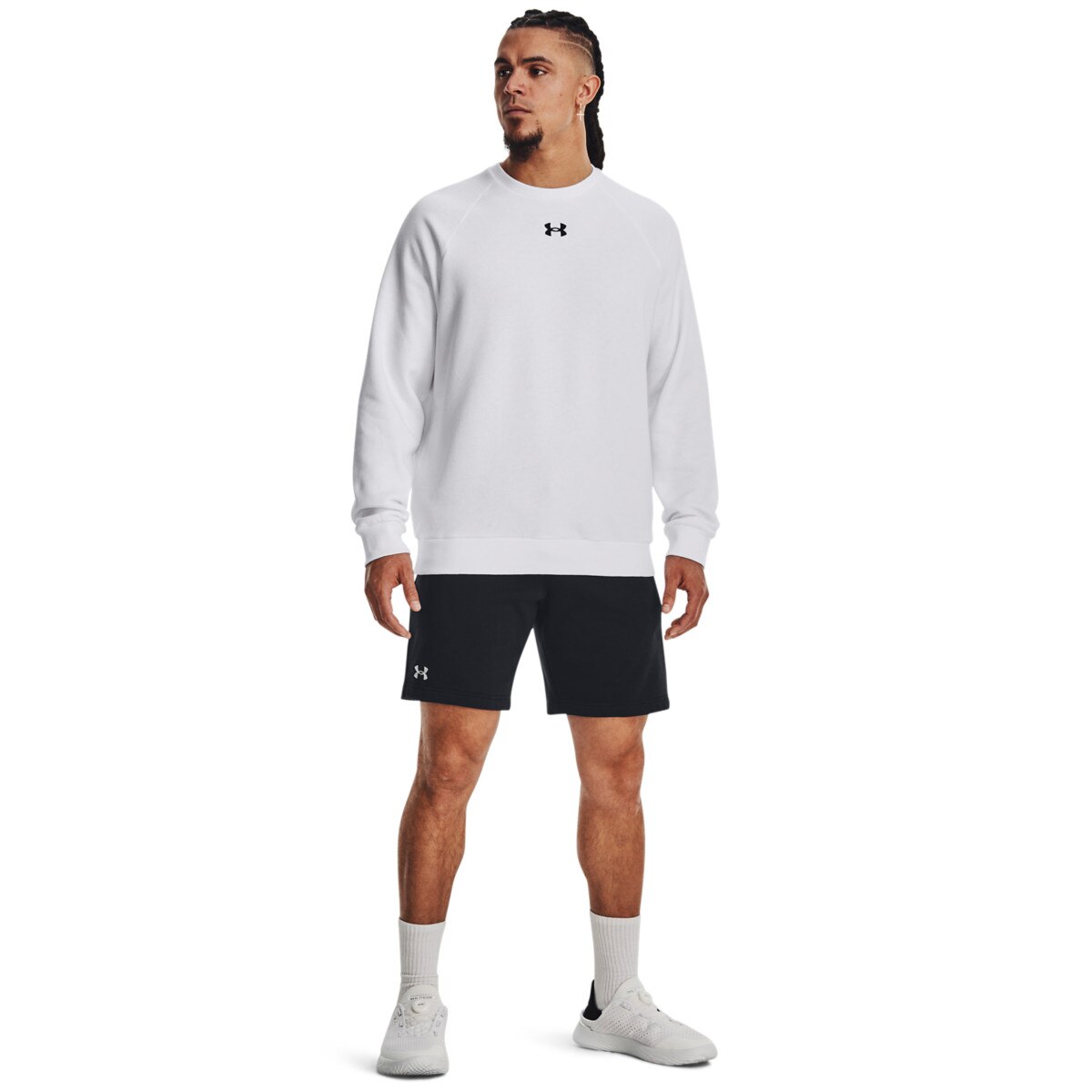 Męskie spodenki dresowe Under Armour UA Rival Fleece Shorts - czarne - UNDER ARMOUR