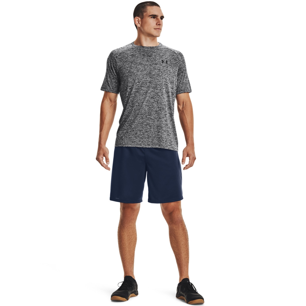 Męskie spodenki treningowe Under Armour UA Tech Mesh Shorts - granatowe - UNDER ARMOUR