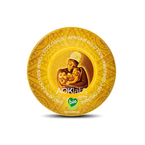 AOKlabs Masło shea w 100% czyste, nierafinowane, intensywna pielęgnacja kosmetyków, skóry, włosów, Fairtrade masło shea z Ghany, organiczne masło shea, masło do ciała dla wszystkich rodzajów skóry,