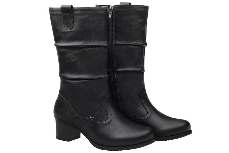 Kozaki AXEL Comfort 4468 H Czarne zimowe ocieplane na Haluksy Kosela Medic 9468