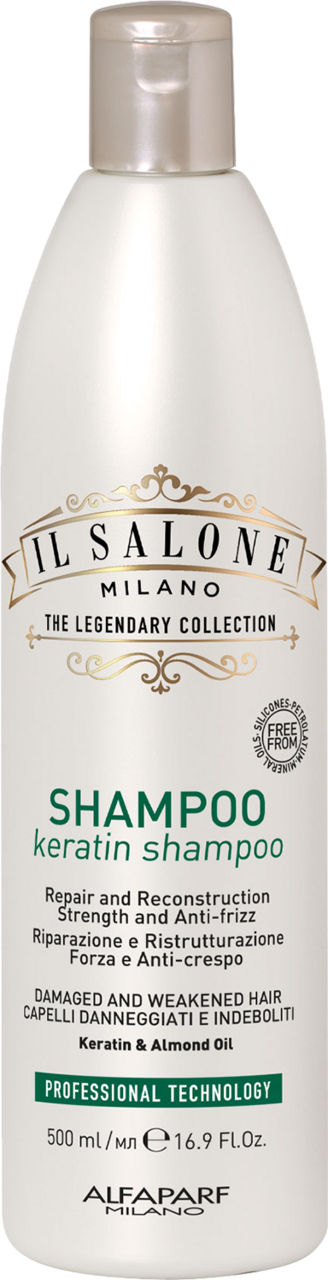 Il Salone Milano Keratin, szampon do włosów zniszczonych, 500ml
