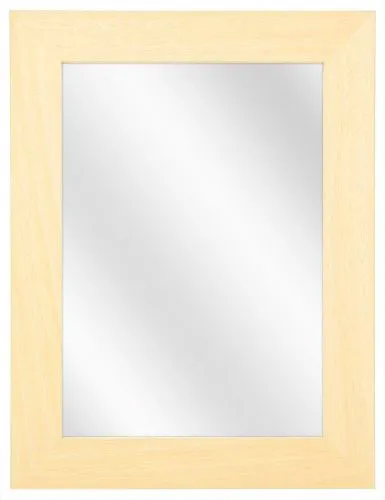 Drewniane lustro w szerokiej naturalnej ramie A2-P53