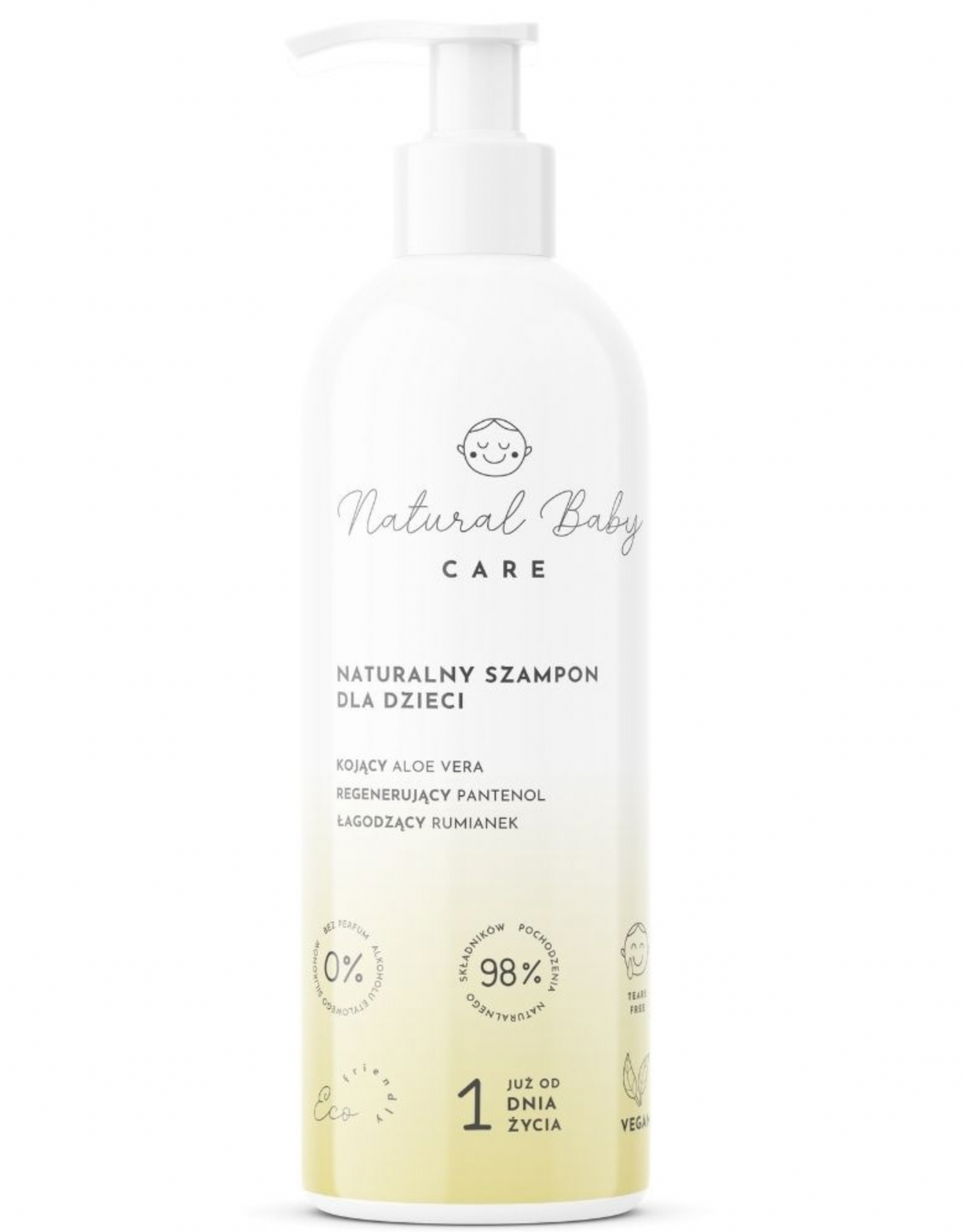 Natural Baby CARE - Szampon do włosów dla dzieci, 200 ml