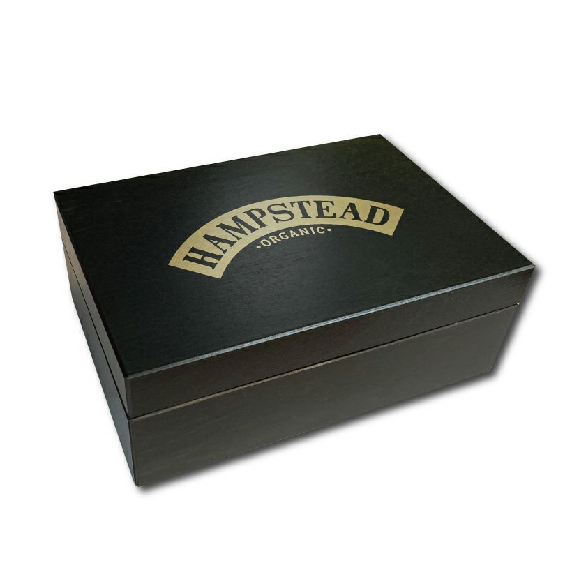 Hampstead Tea London Hampstead Tea - Luksusowa czarna drewniana mieszanka kaset BIO w torebkach 78 szt. - 6 rodzajów