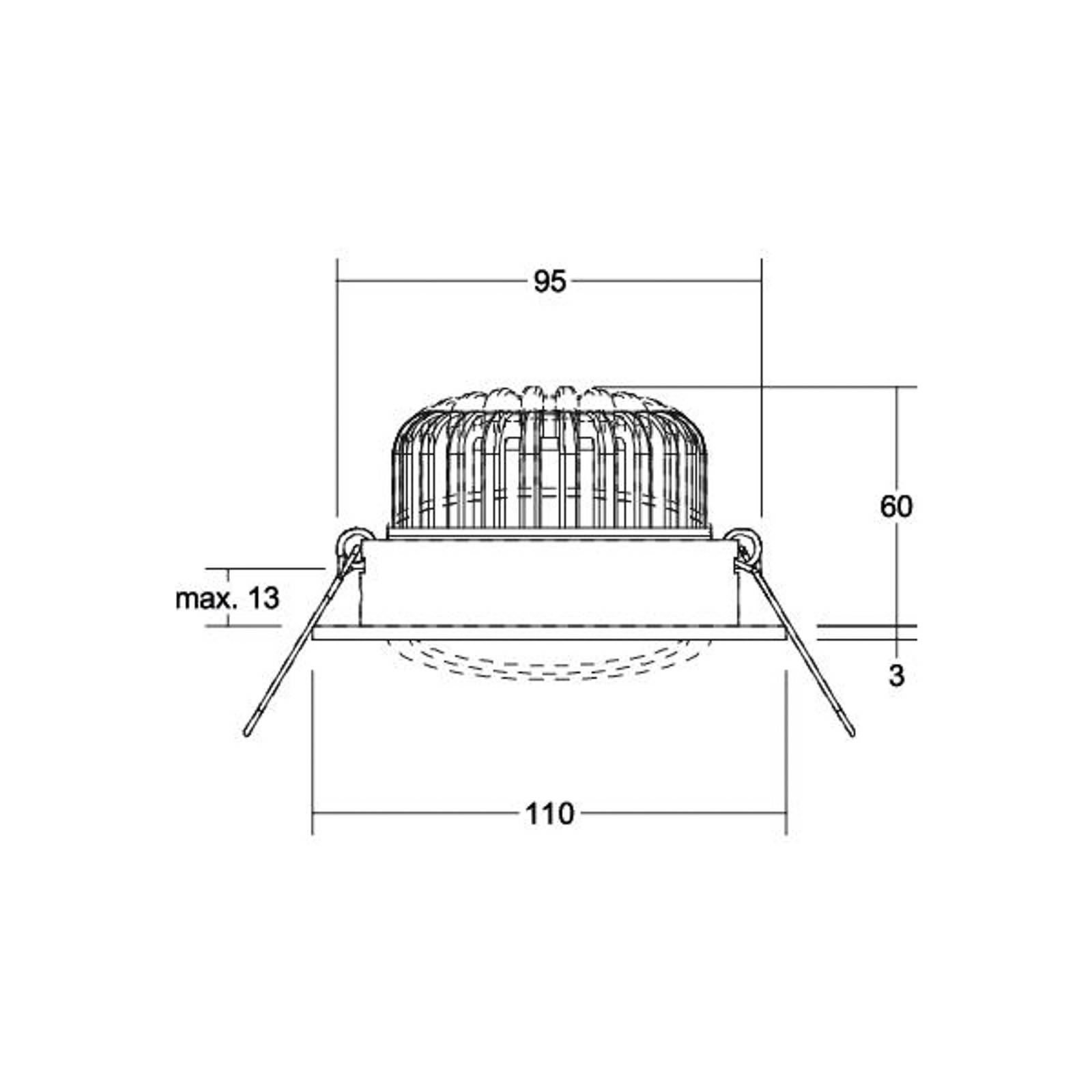 BRUMBERG Kerby-R spot LED, 3 000 K, czarny