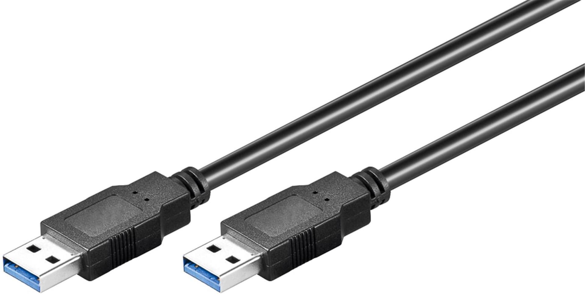 Kabel USB MicroConnect USB3.0 A-A 5m M-M Black USB3.0AA5B