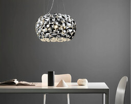 LAMPA WISZĄCA CARERA CROMO L metalowa chromowana nowoczesna