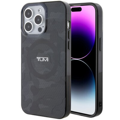 Etui TUMI Camo Print MagSafe do Apple iPhone 15 Pro Szary