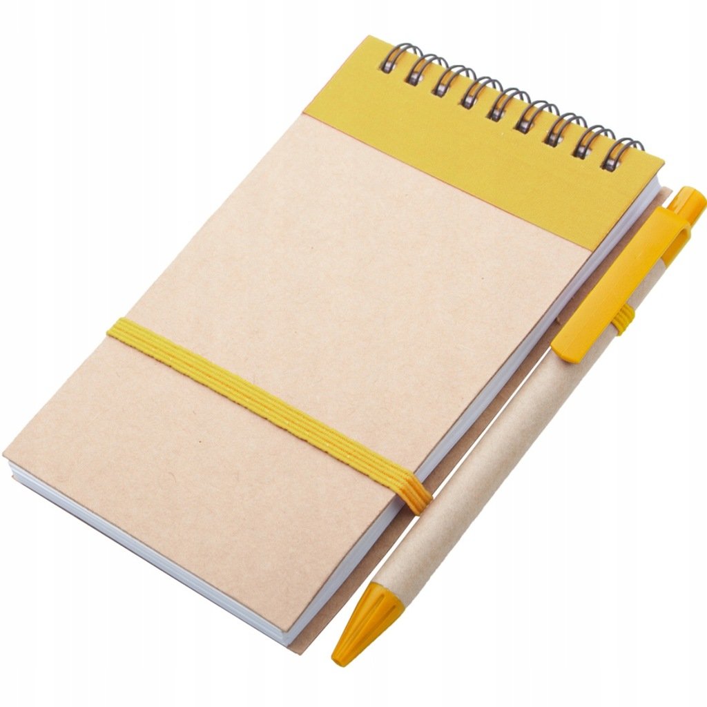 NOTES notatnik SPIRALOWANY 70k. w linie + DŁUGOPIS