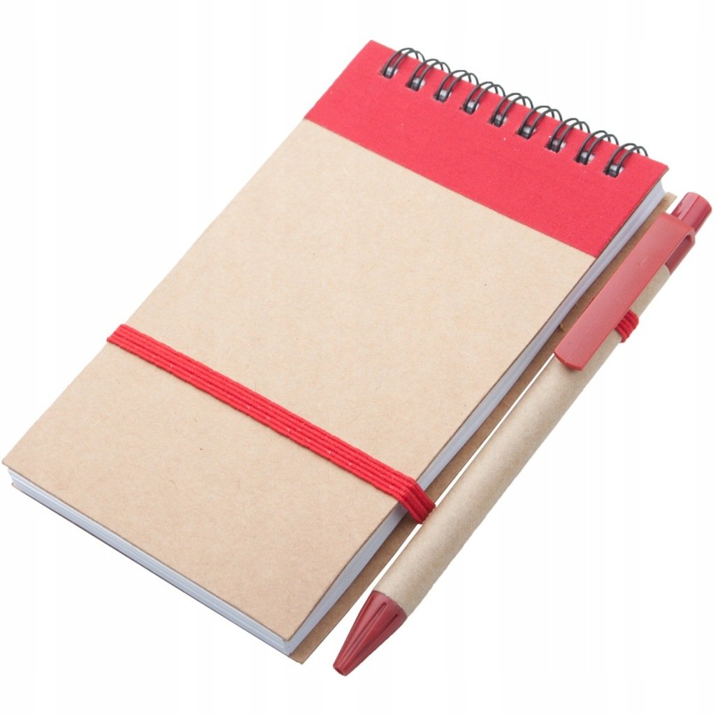 NOTES notatnik SPIRALOWANY 70k. w linie + DŁUGOPIS