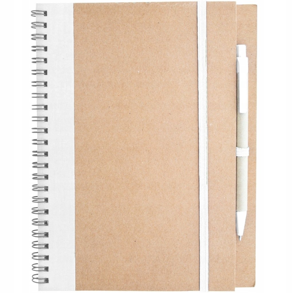 NOTES notatnik SPIRALOWANY A5 z długopisem GŁADKI