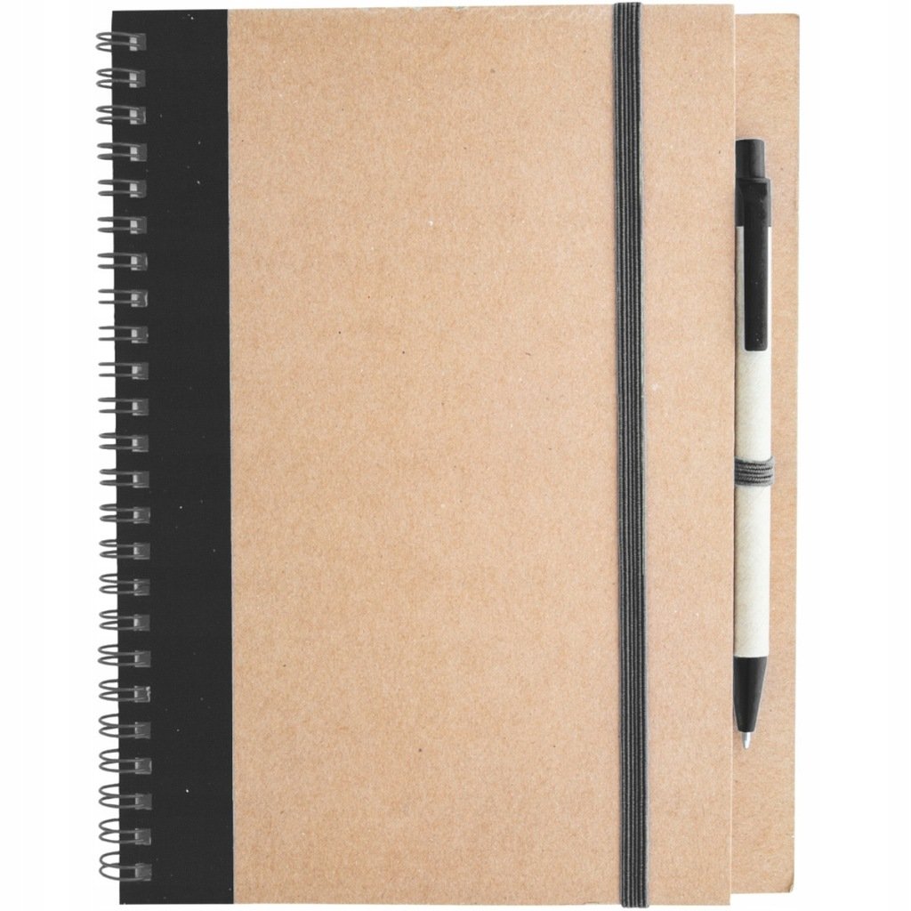 NOTES notatnik SPIRALOWANY A5 z długopisem GŁADKI