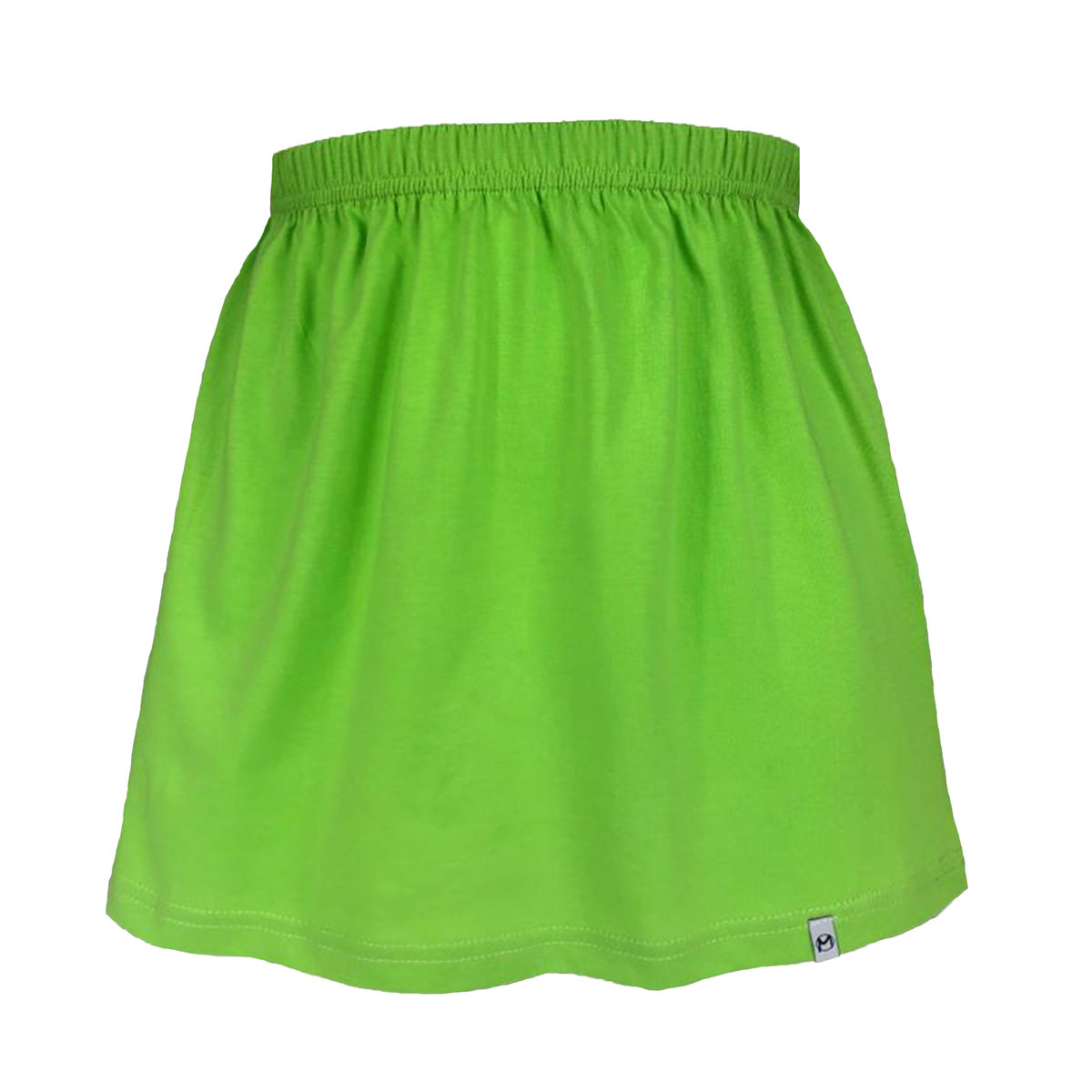Zielona gładka bawełniana spódniczka dziecięca dla dziewczynki spódnica 140/146