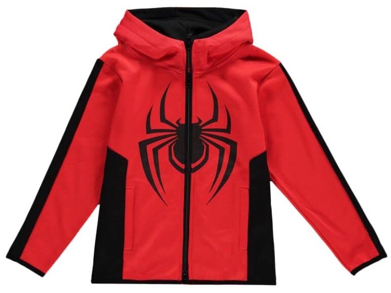 Spider-Man - Miles Morales - Chłopięca bluza z kapturem (122/128) czerwona