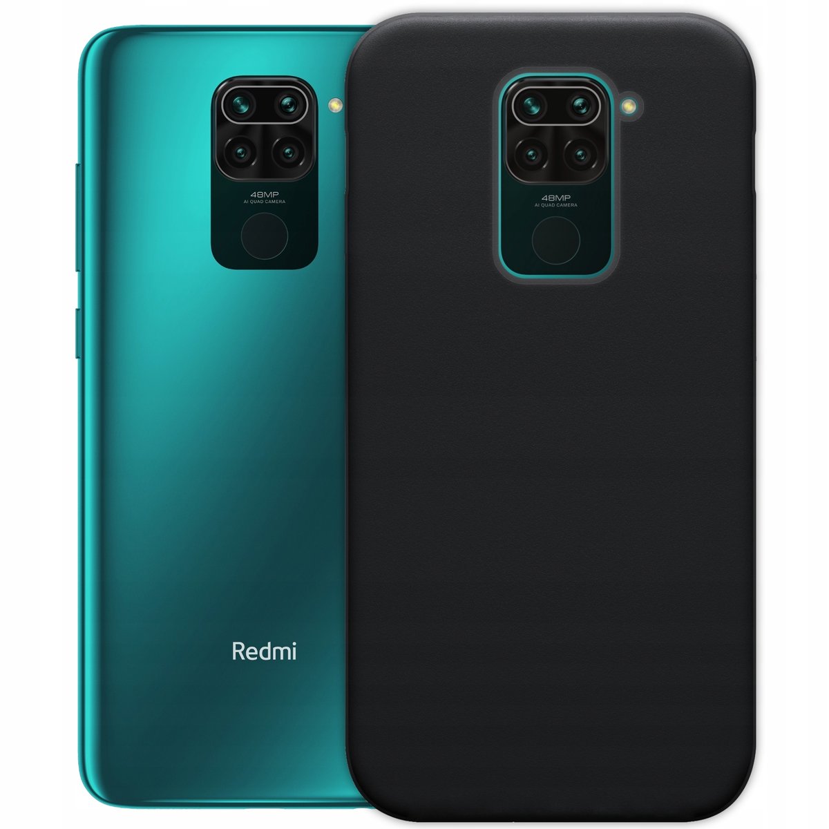 Etui Do Xiaomi Redmi Note 9 Gumowe Obudowa Czarne Matowe Silikon Pokrowiec