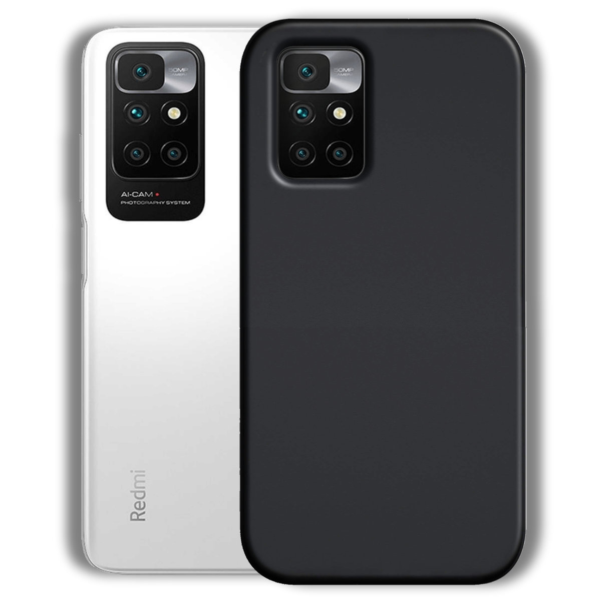 ETUI DO XIAOMI REDMI 10 GUMOWE OBUDOWA CZARNE MATOWE SILIKON POKROWIEC SLIM
