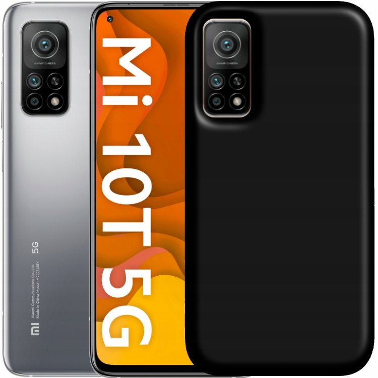 ETUI DO XIAOMI MI 10T 5G / 10T PRO 5G GUMOWE OBUDOWA CZARNE MATOWE SILIKON