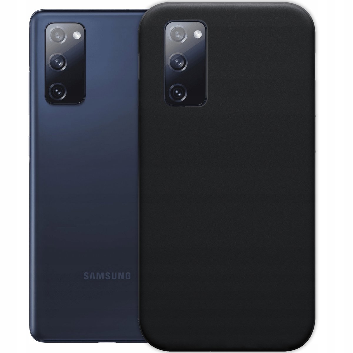 Etui Do Samsung Galaxy S20 Fe / 5G Gumowe Obudowa Czarne Matowe Silikon