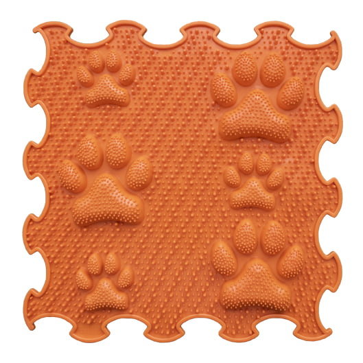 mata sensoryczna Łapki 30x30cm pomarańczowy