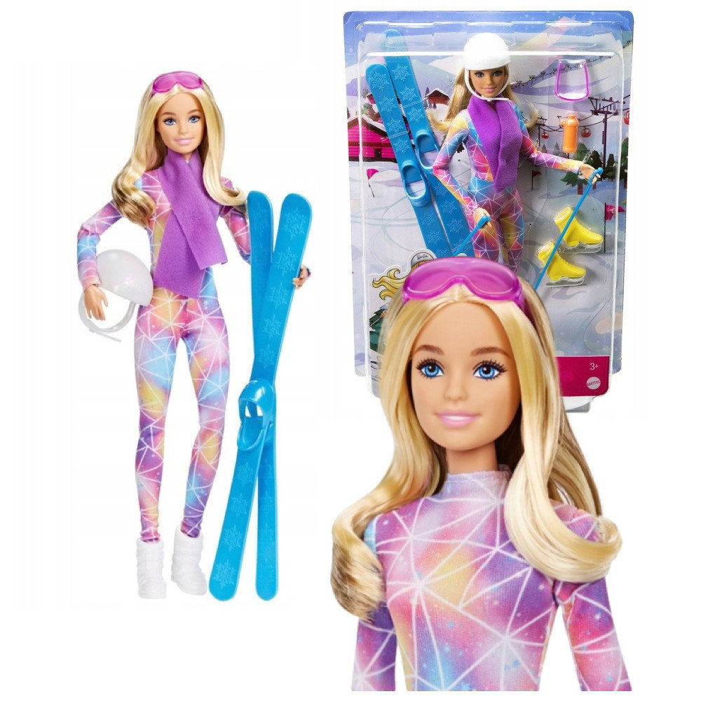 Barbie Lalka na Nartach HGM73