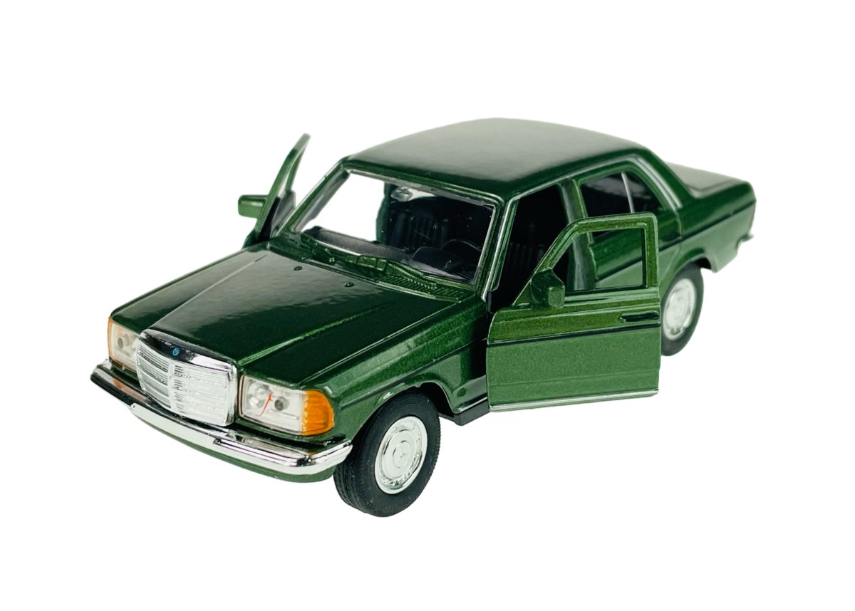 Welly Mercedes-Benz E Klasa W123 Zielony 1:34 Samochód Nowy Metalowy Model