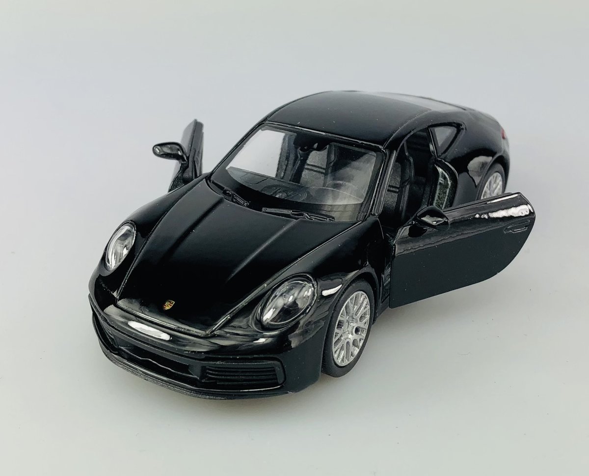 Welly Porsche 911 Carrera 4S Czarny 1:34 Samochód Nowy Metalowy Model