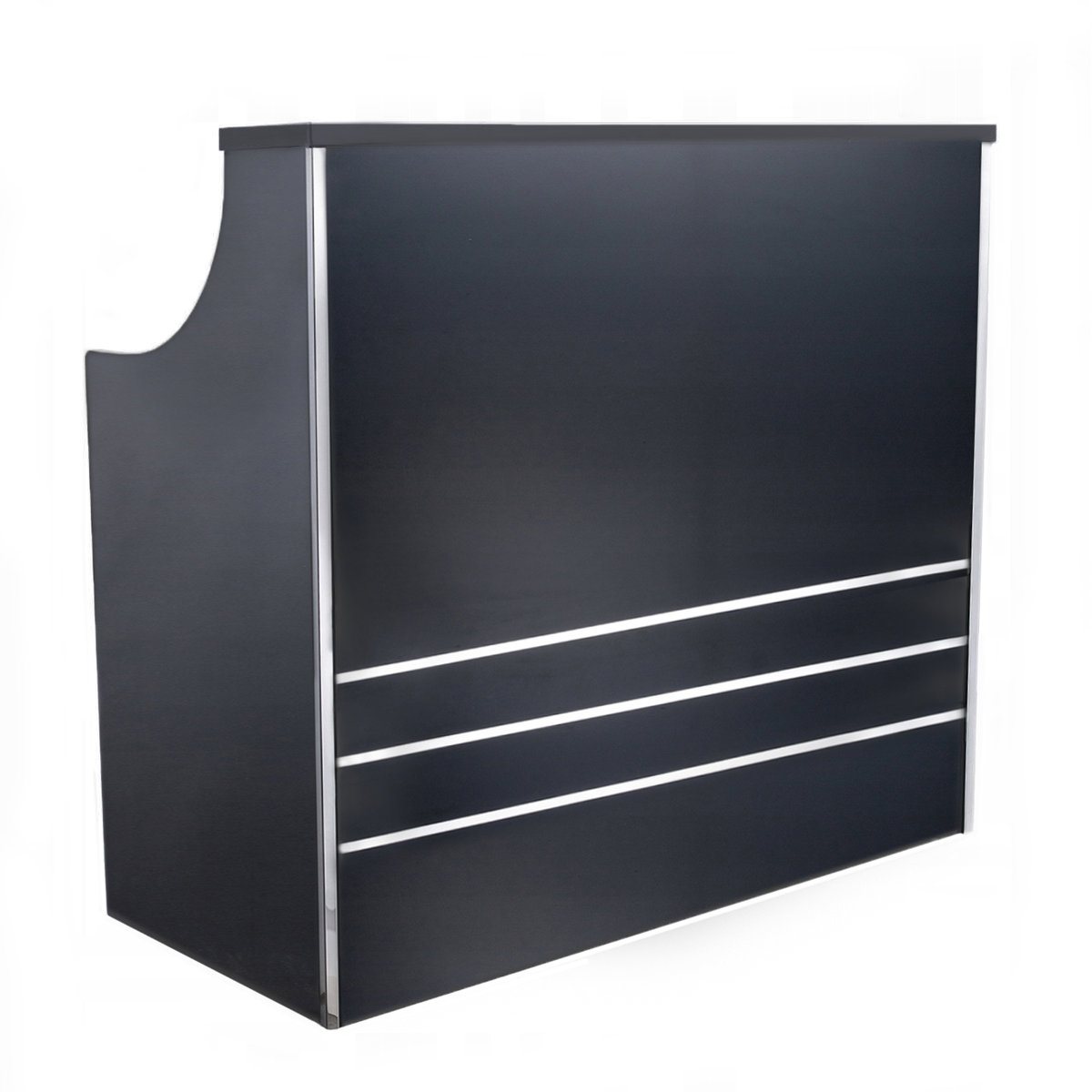 Recepcja fryzjerska kosmetyczna do salonu czarna