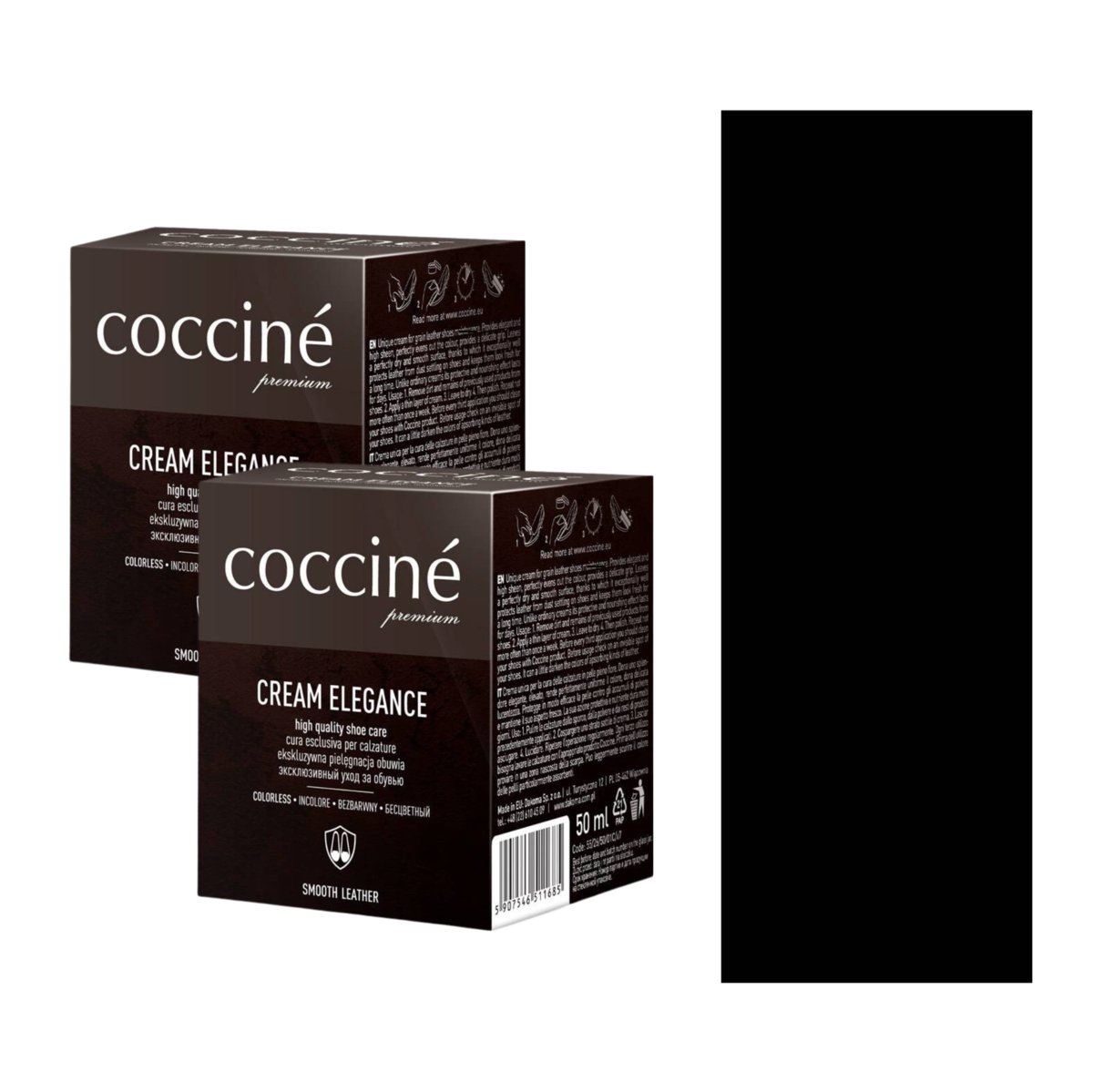 2x Cream Elegance do Obuwia 50 ml Czarny 02