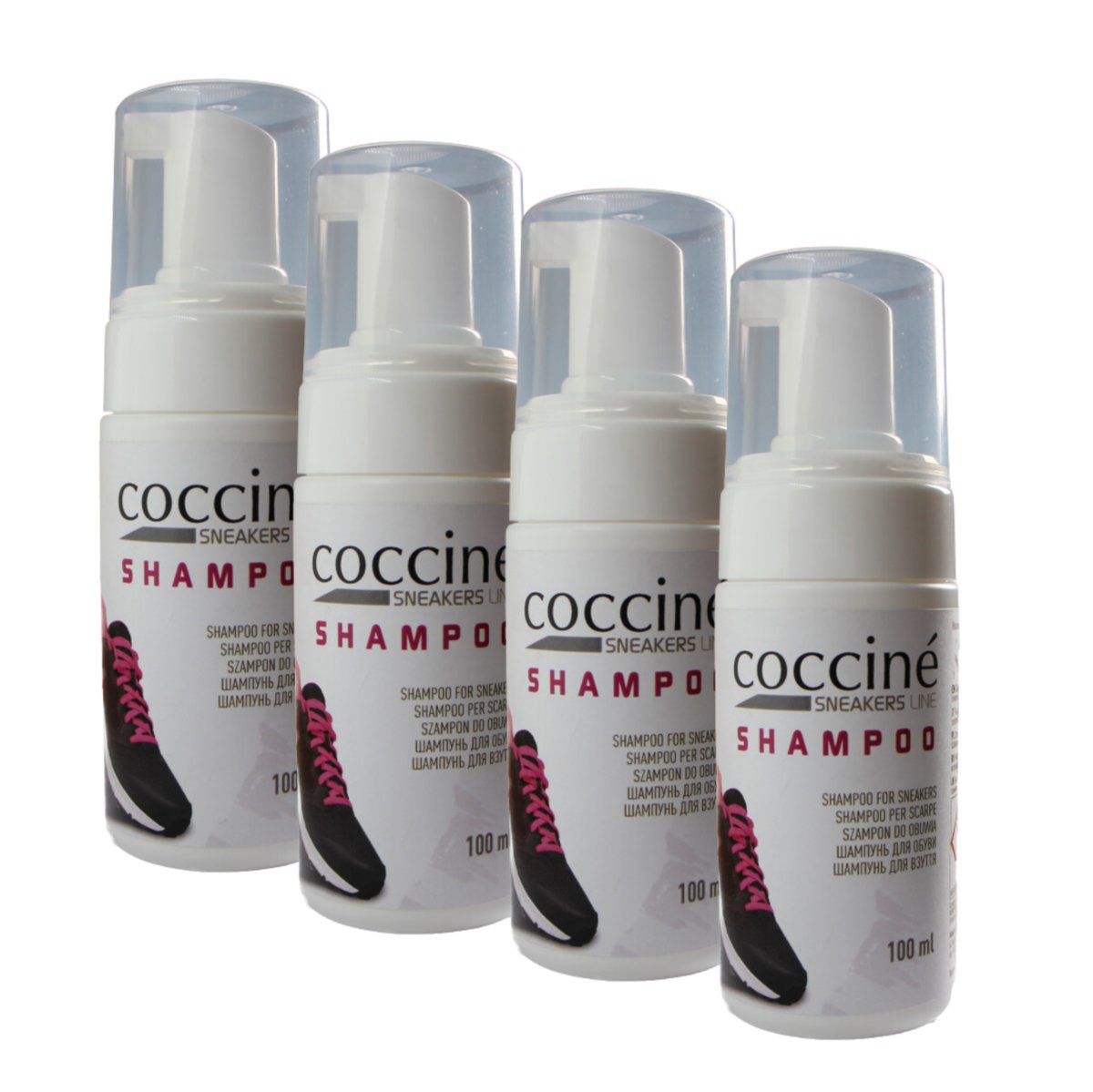 4x Shampoo do Sneakersów w Piance 100 ml