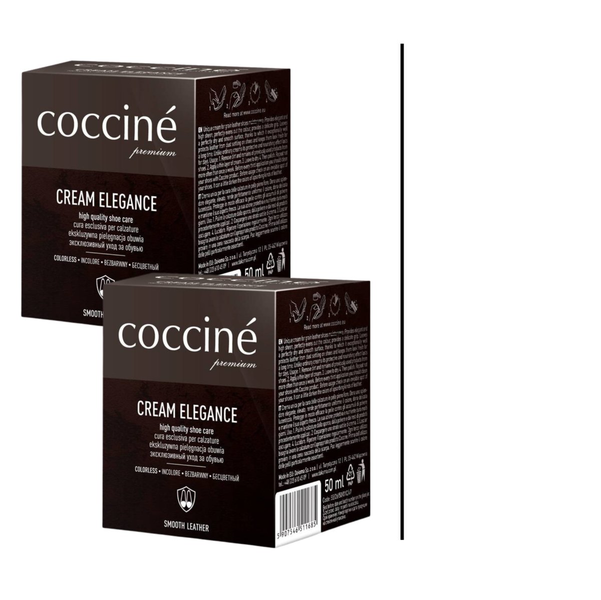 2x Cream Elegance do Obuwia 50 ml Biały 03