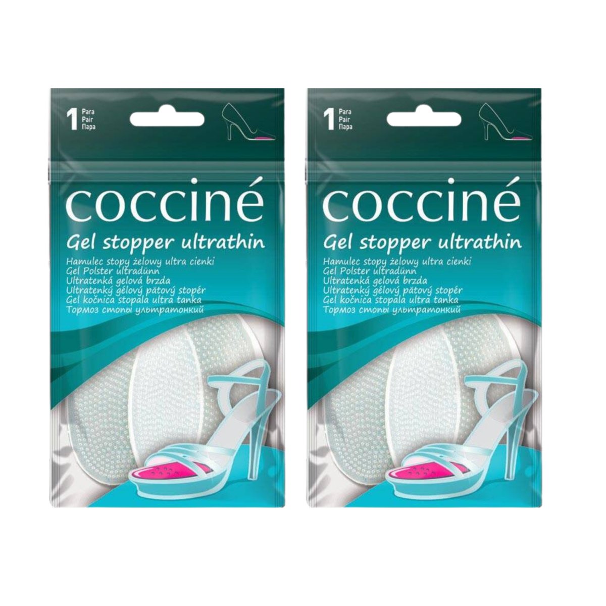2X Żelowe Hamulce do Stopy Ultracienkie