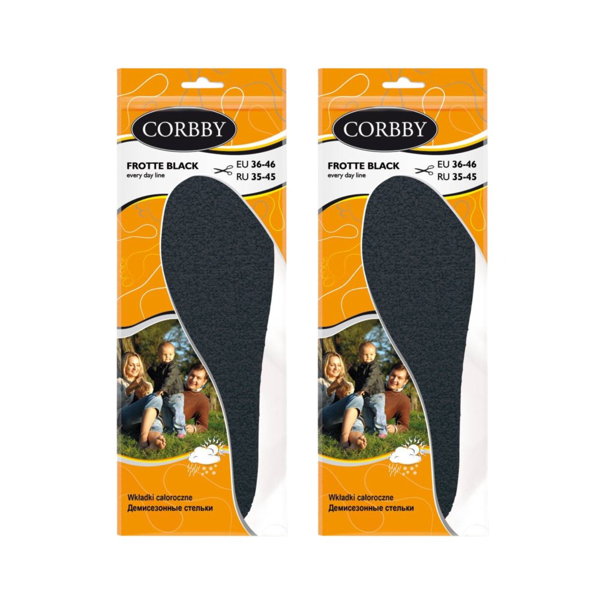 2x Wkładki do Butów Forte Black Active Carbon 1204C