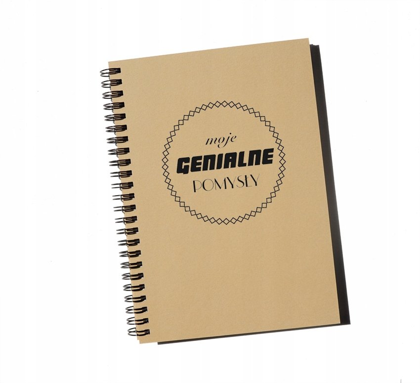 Moje genialne pomysły, notatnik motywacyjny, notes, Sowia Aleja