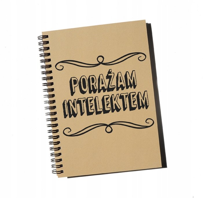 Porażam intelektem, notatnik, notes, Sowia Aleja