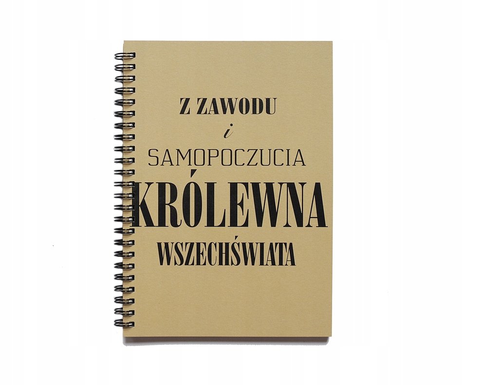 Z zawodu i samopoczucia królewna, notatnik, notes, Sowia Aleja