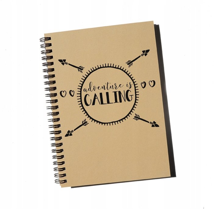 Adventure is calling, notatnik dla podróżnika, na wyjazd, notes, Sowia Aleja