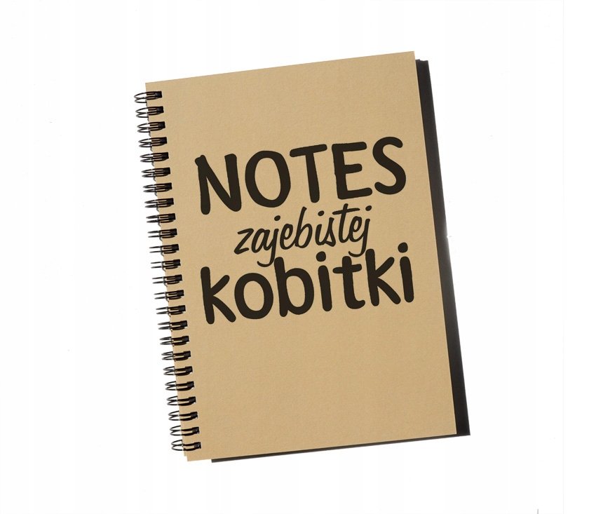 Notes zajebistej kobitki, notatnik, notes, Sowia Aleja