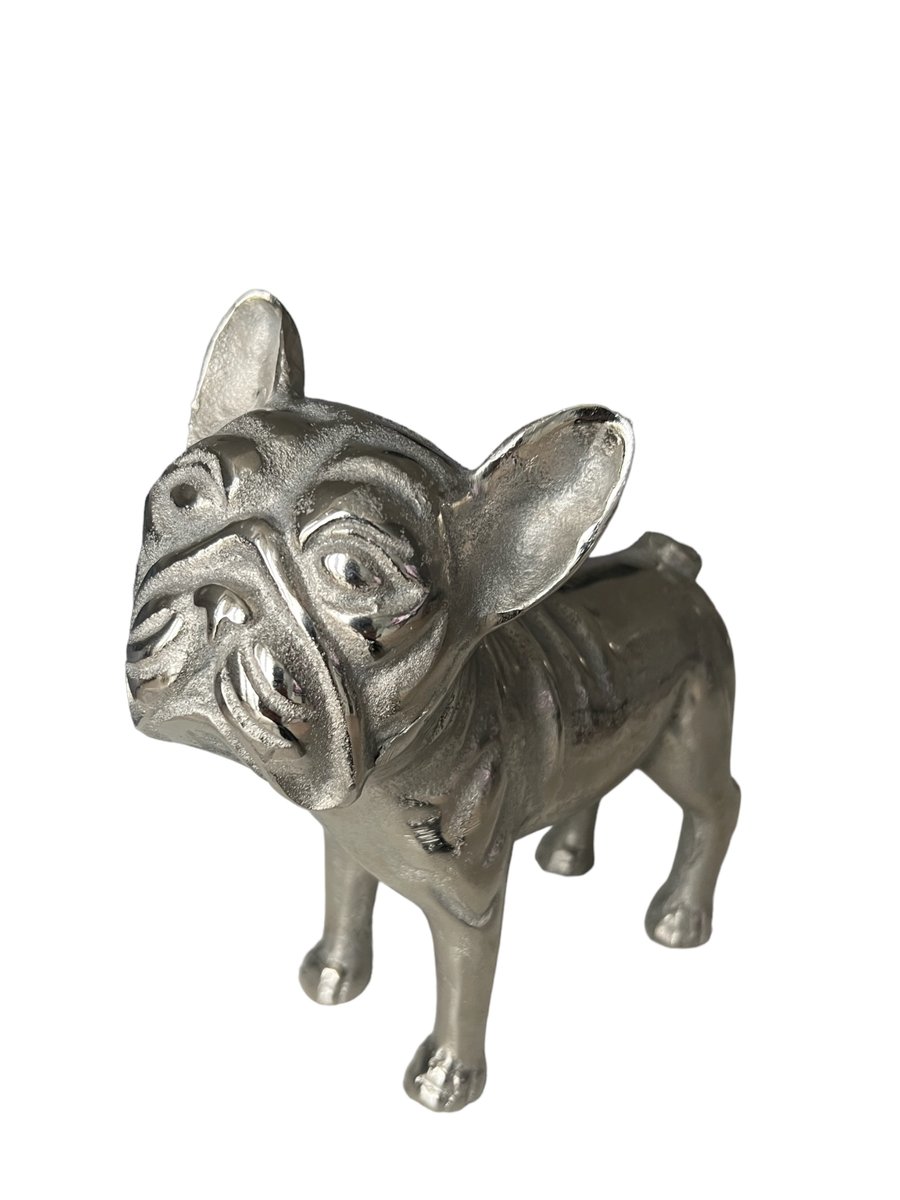 FIGURA PSA PIES Z METALU DEKORACJA 15 CM