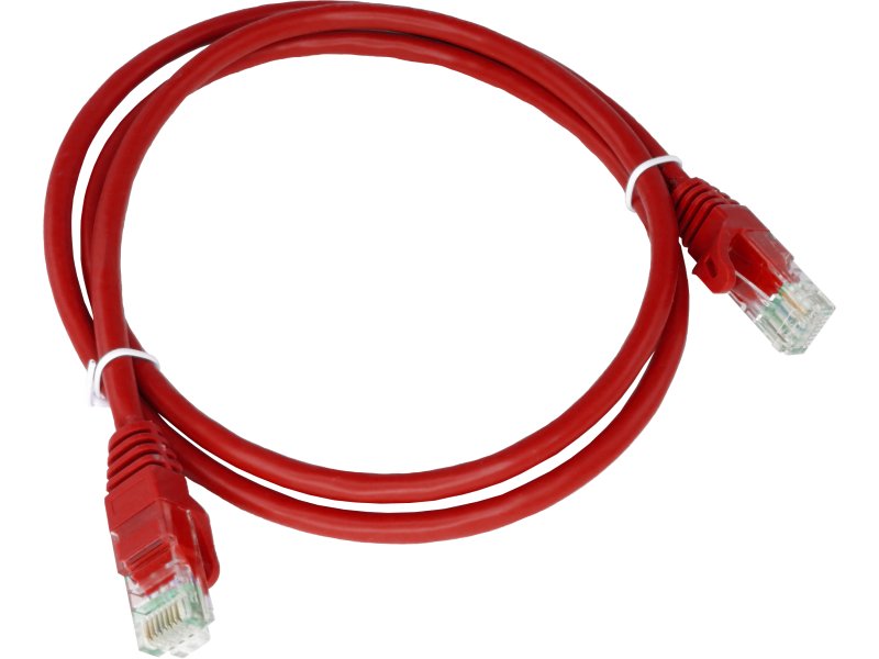 Patch-cord U/UTP kat.6 PVC 3.0m czerwony ALANTEC  - ALANTEC