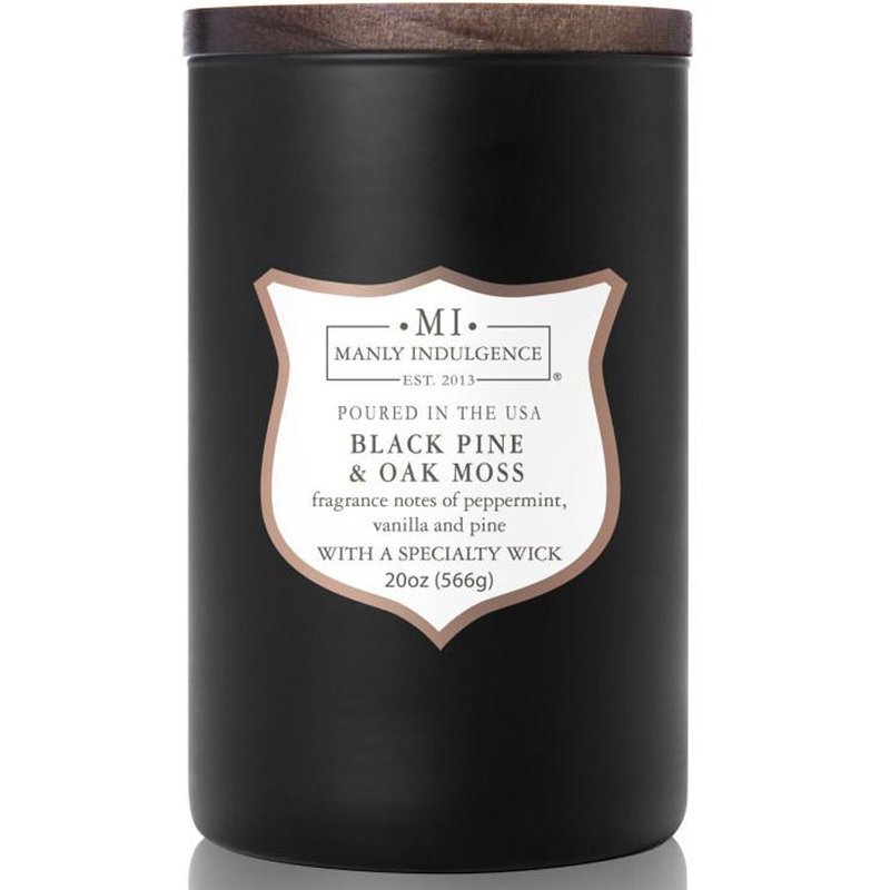 Sojowa świeca zapachowa drewniany knot w szkle Colonial Candle 566 g - Sosna Mech