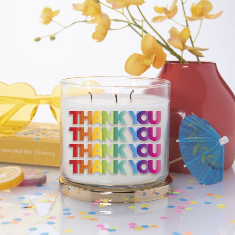 Sojowa świeca zapachowa 3 knoty w szkle Colonial Candle 411 g Podziękowania Thank You
