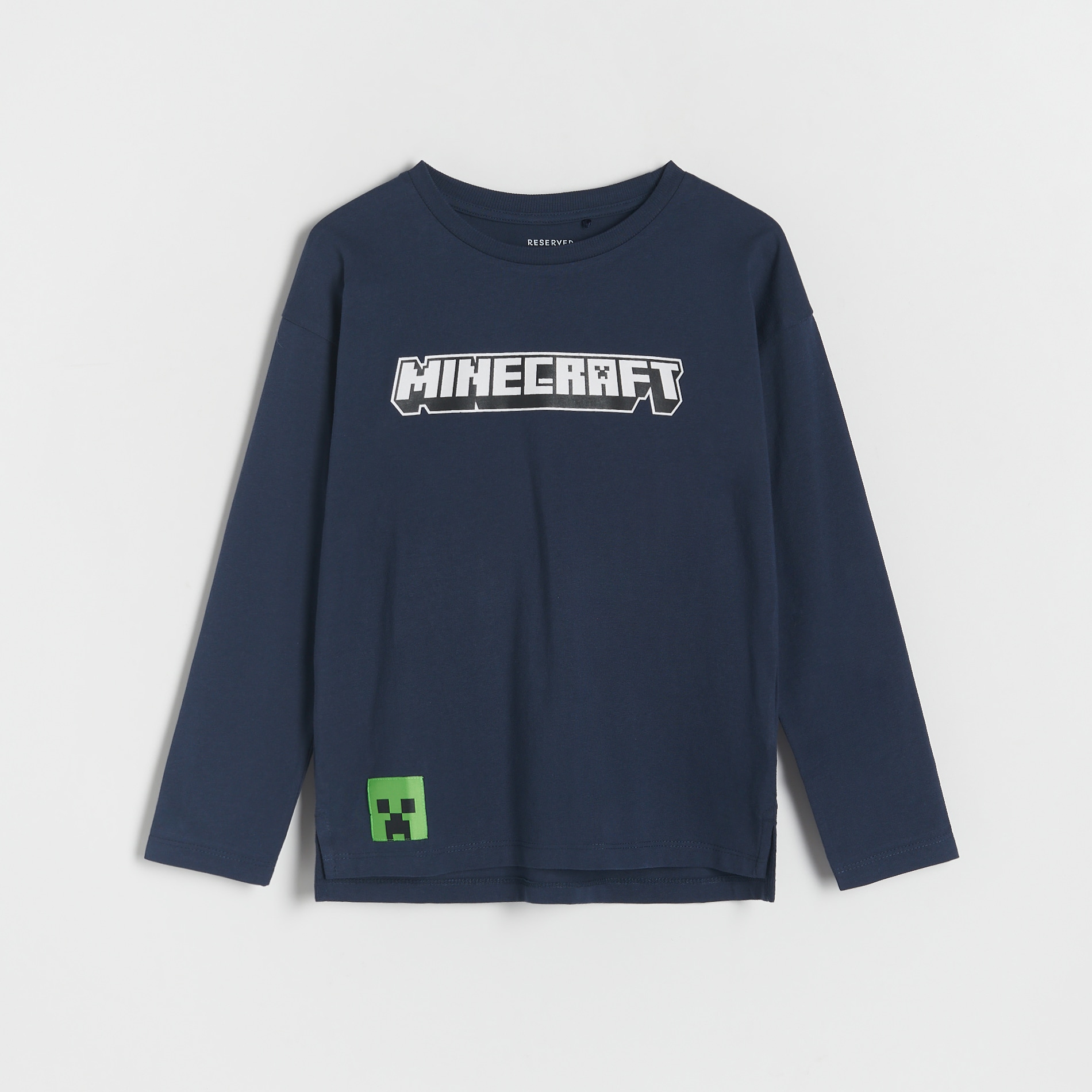 Reserved - Longsleeve oversize Minecraft - Niebieski