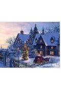 Diamentowa mozaika dom zimą NO-1008298