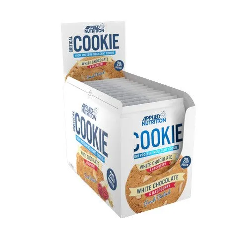 Applied Nutrition - Critical Cookie, White Chocolate & Raspberry, 12 x 73g
