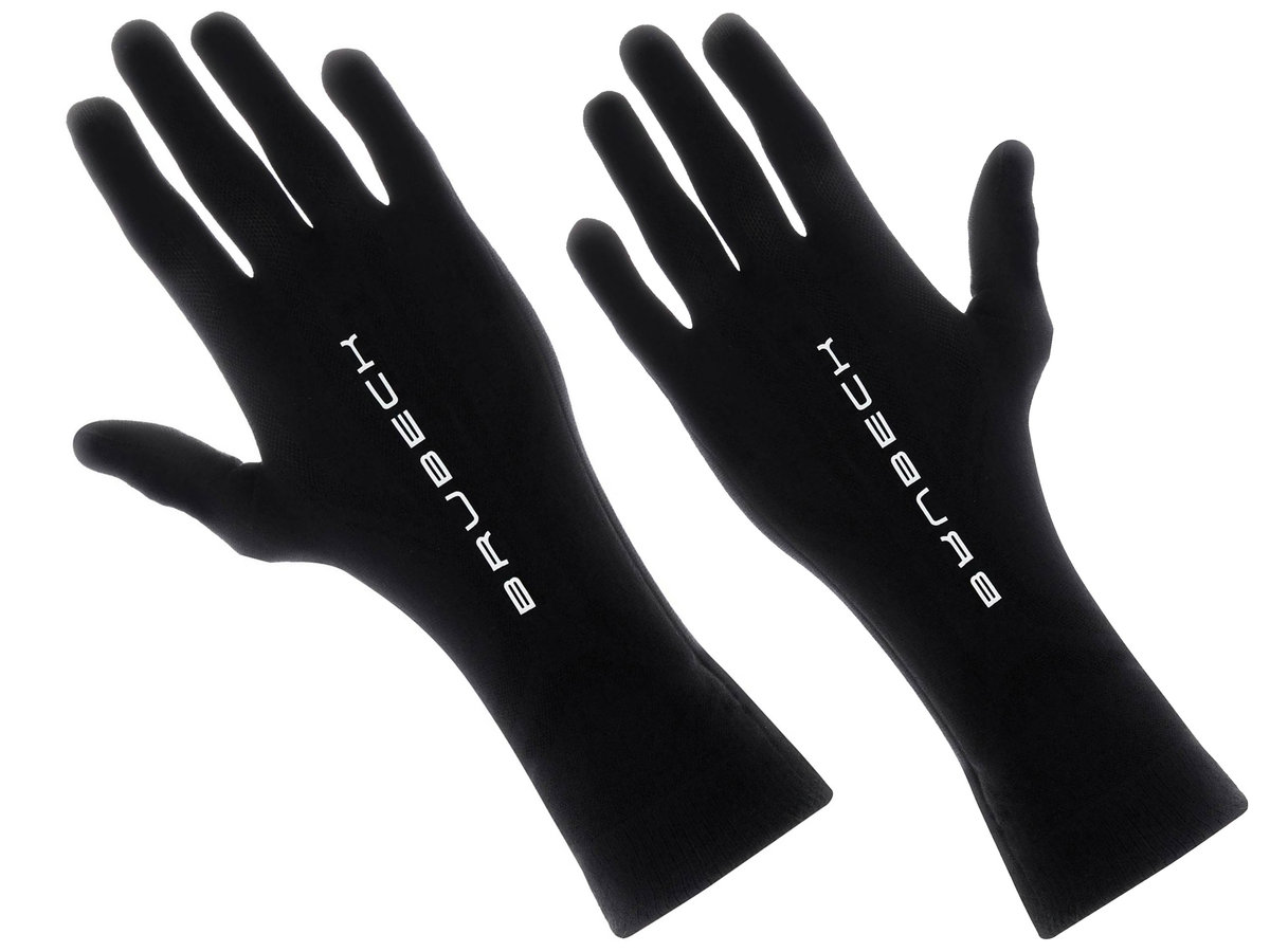 Rękawiczki termoaktywne merino Brubeck czarne S/M