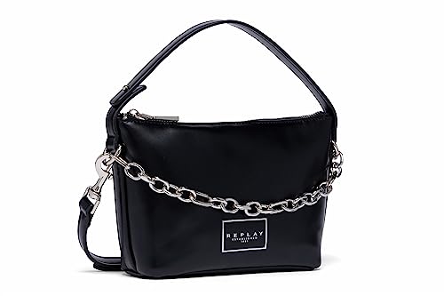 Replay Torebka damska mała ze sztucznej skóry, Black 098, jeden rozmiar