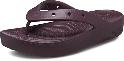 Crocs Classic Platform Flip W, Klapki Damskie, Ciemna wiśnia, 39 EU