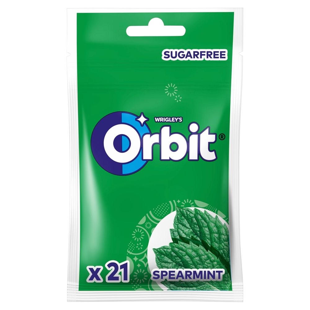 Orbit Spearmint Bezcukrowa guma do żucia 29 g (21 sztuk)