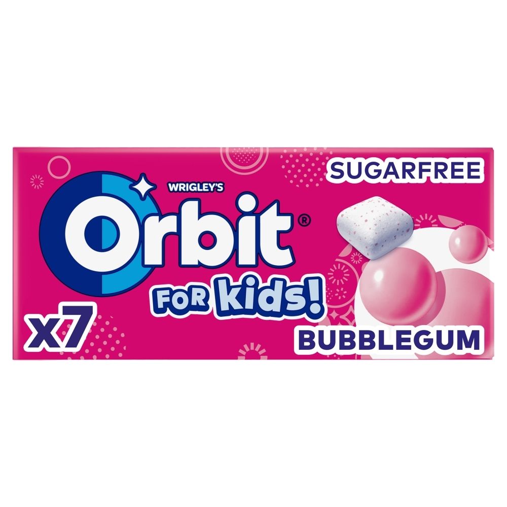 Orbit For Kids Bezcukrowa guma do żucia 14,4 g (7 sztuk)