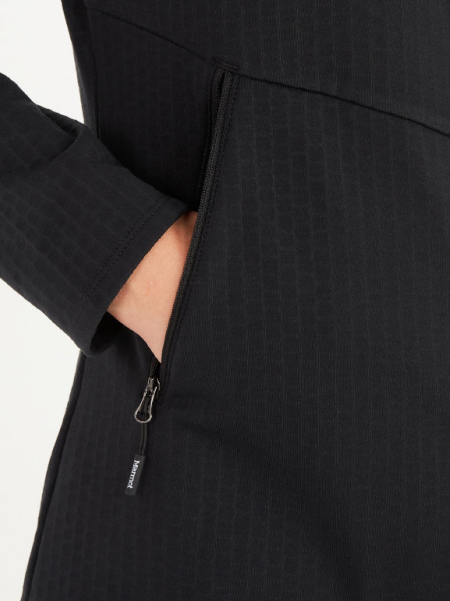 Damska bluza techniczna MARMOT Wm's Leconte Fleece Jacket  -czarna